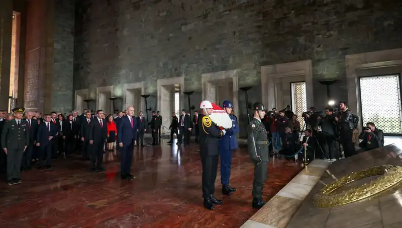 Devlet Erkanı, Anıtkabir'de Cumhuriyet Bayramı İçin Bir Araya Geldi