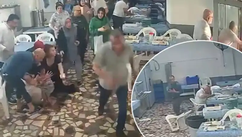 Yemekhanede Deprem Anı: Kimileri Panikledi, O Dikkatini Yemeğinden Ayırmadı