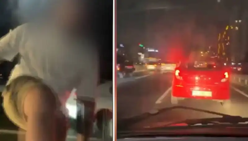 Trafik Magandasının Yürekler Ağza Getiren Olayı Kamerada