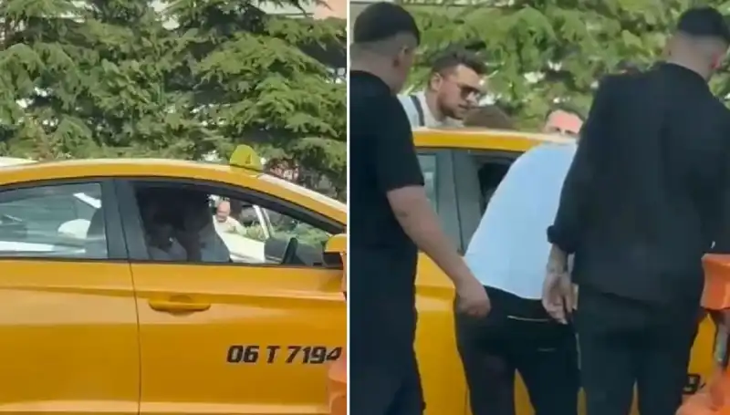 Trafikte Gergin Anlar: Taksi Şoförüne Yumruk Atan Sürücü Kameralara Yansıdı