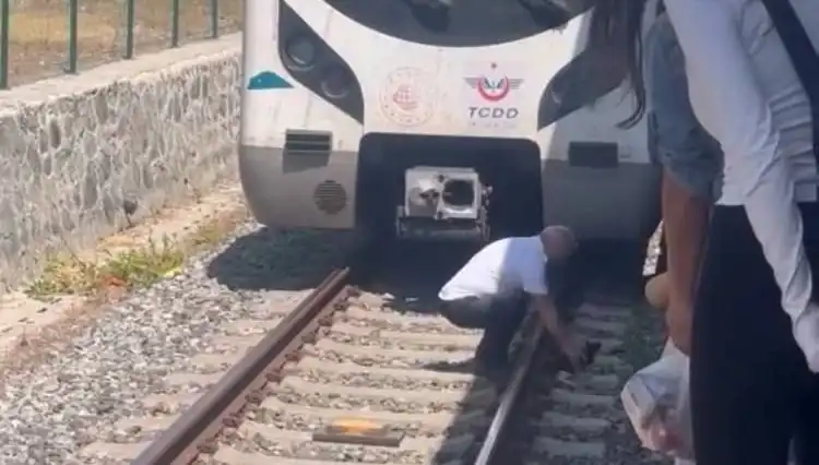 Marmaray'da Raylardaki Kediyi Fark Eden Makinistten Örnek Davranış